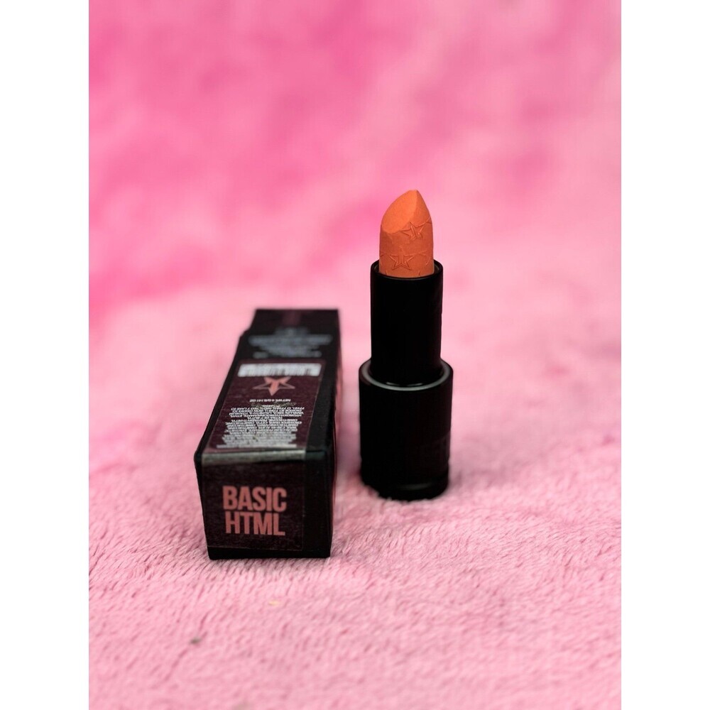SOLD !!New! Basic HTML Jeffree Star Velvet Trap Lipstick Rare NWT NIB Peach Nude - Picture 2 of 7